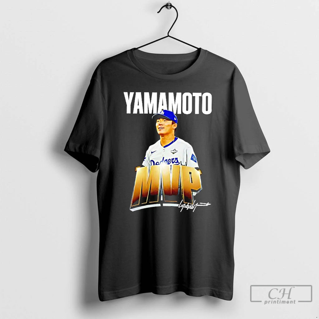 Premium Yoshinobu Yamamoto World Series 2025 Mvp T Shirts Hoodie, Sweatshirt | InkNestWear.com