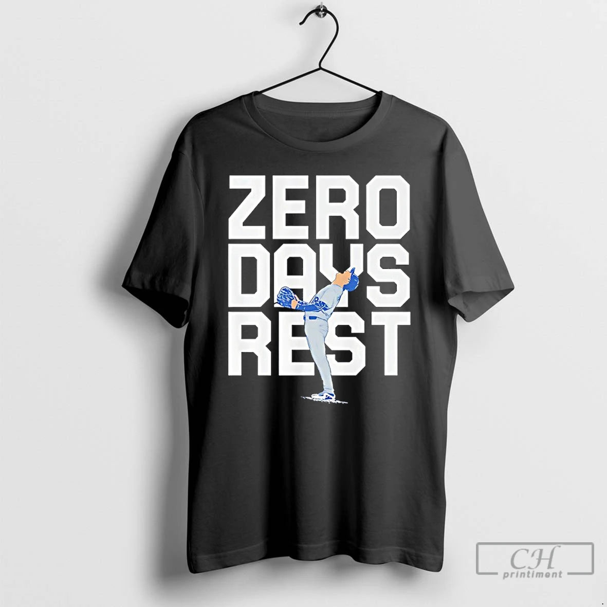 Premium Yoshinobu Yamamoto Zero Days Rest Los Angeles Dodgers T Shirts Hoodie, Sweatshirt | InkNestWear.com