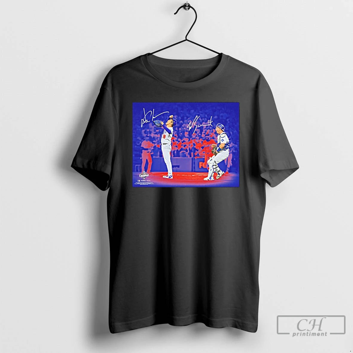 Premium Yoshinobu Yamamoto And Will Smith Dodgers 2025 Mlb World Series Champions Autographed T Shirts Hoodie, Sweatshirt