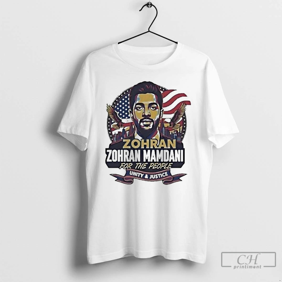 Premium Zohran Mamdani For The People Unity And Justice Usa Flag Retro T Shirts Hoodie, Sweatshirt | InkNestWear.com