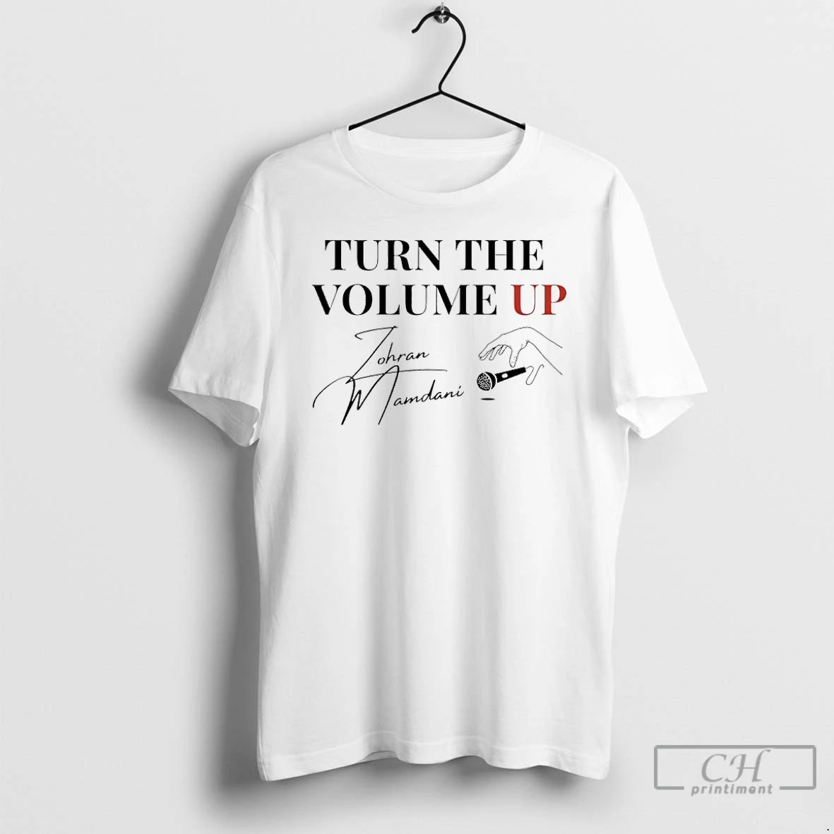 Premium Zohran Mamdani Turn The Volume Up Signature T Shirts Hoodie, Sweatshirt | InkNestWear.com