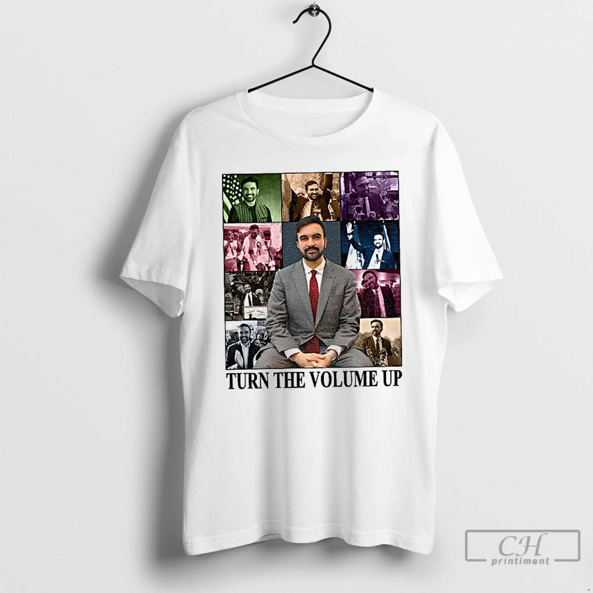 Premium Zohran Mamdani Turn The Volume Up Nyc 2026 The Eras Tour Vintage T Shirts Hoodie, Sweatshirt | InkNestWear.com