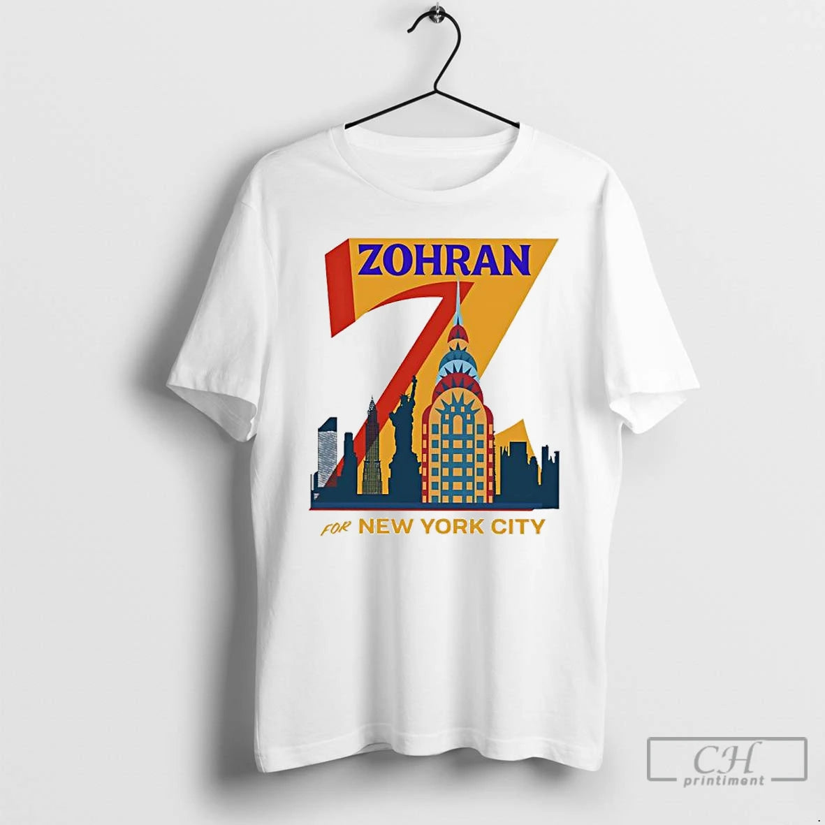 Premium Zohran Mamdani Zohran For New York City Skyline Graphic T Shirts Hoodie, Sweatshirt | InkNestWear.com