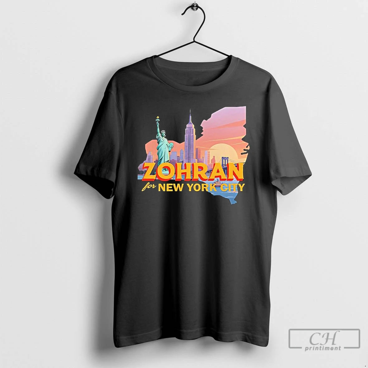 Premium Zohran Mamdani For New York City Skyline Retro Vibe T Shirts Hoodie, Sweatshirt | InkNestWear.com