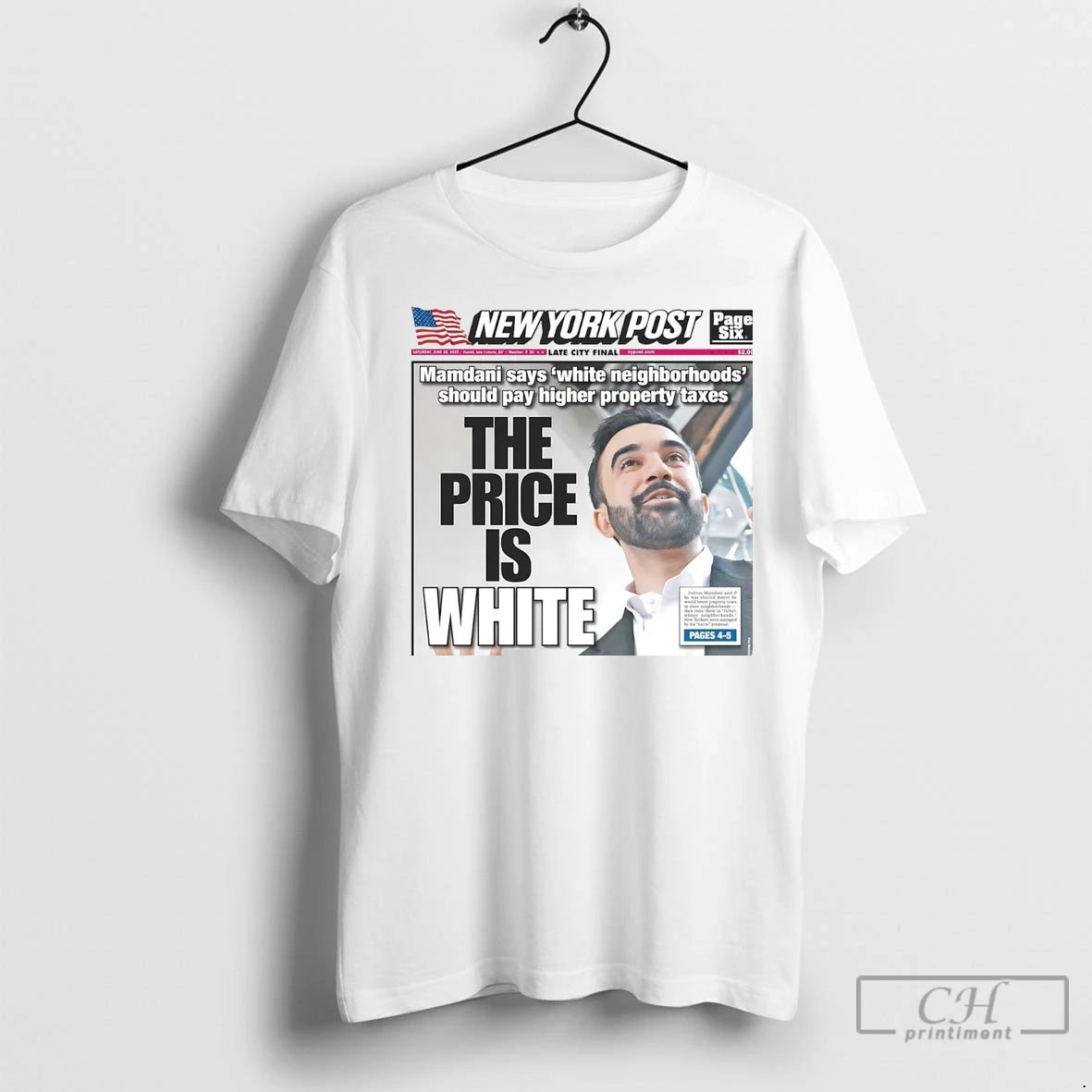 Premium Zohran Mamdani White Neighborhoods The Price Is White T-Shirts, Hoodie, Sweatshirt | InkNestWear.com