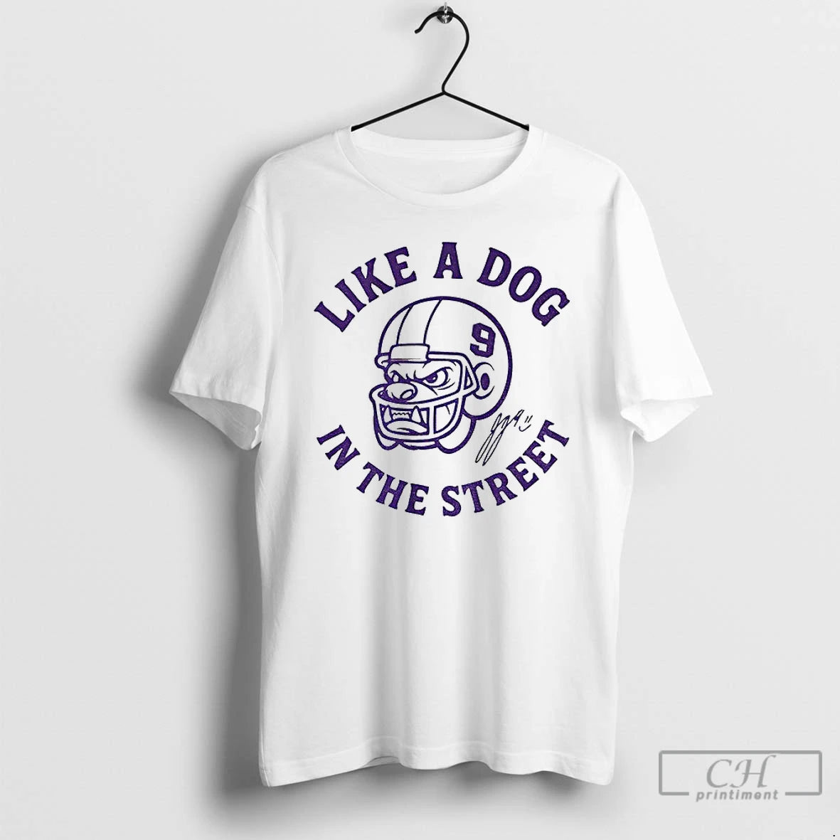 Premium M7h6w2cy J J Mccarthy Minnesota Like A Dog In The Street Signature T Shirts Hoodie, Sweatshirt | InkNestWear.com