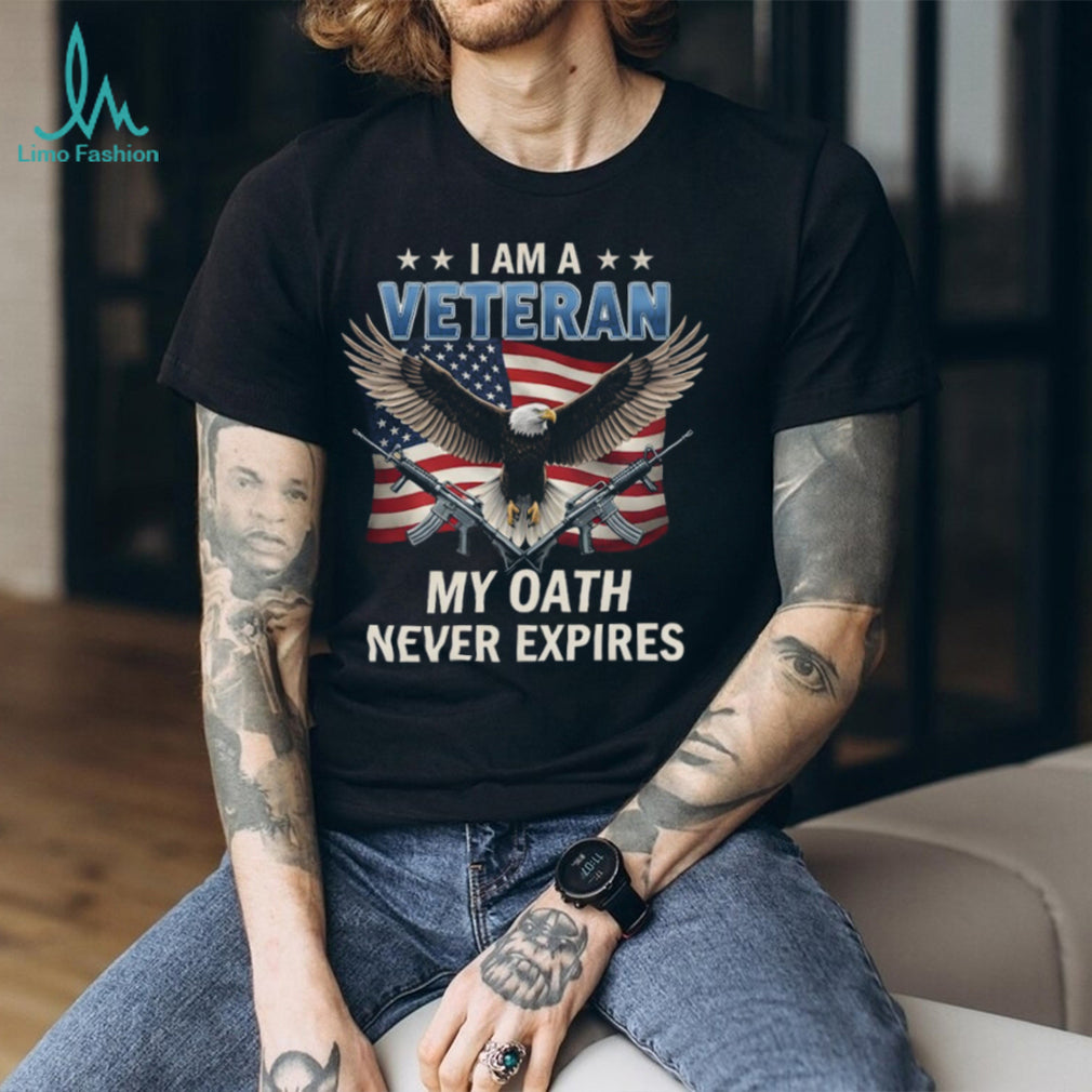 Proud US Veteran My Oath Never Expires American Eagle T Shirt