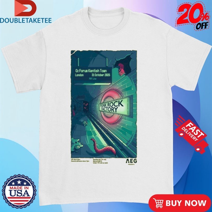 Punk Rock Factory London Tour On Oct 31 2025 Shirts