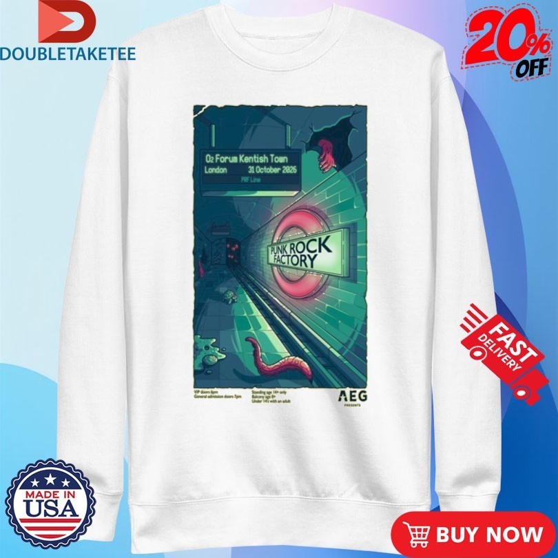 Punk Rock Factory London Tour On Oct 31 2025 Shirts