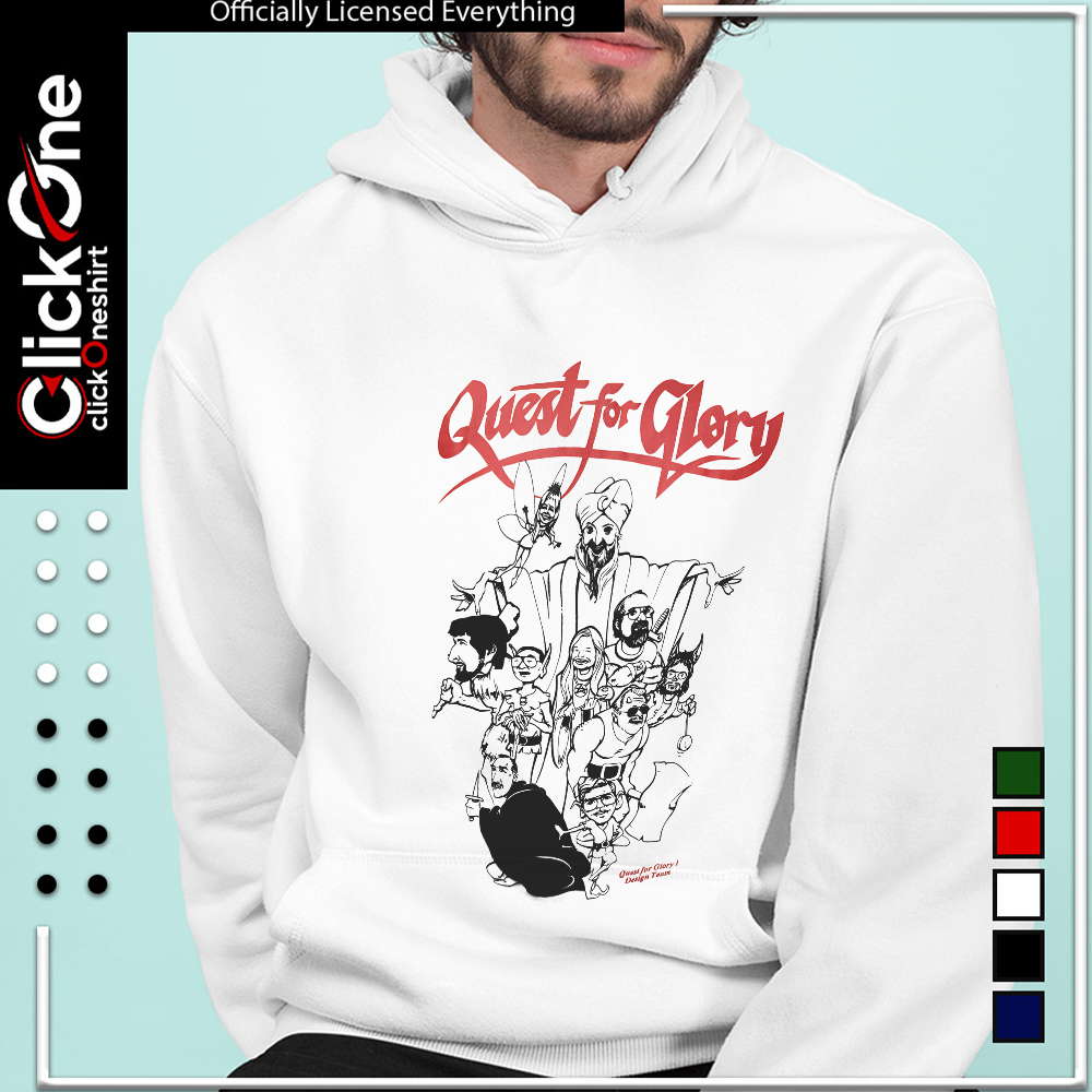 Quest for Glory design team shirt