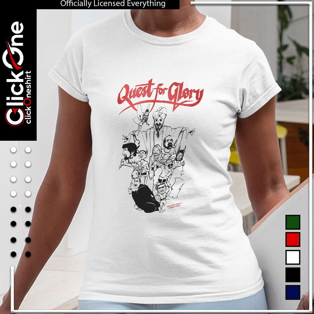 Quest for Glory design team shirt