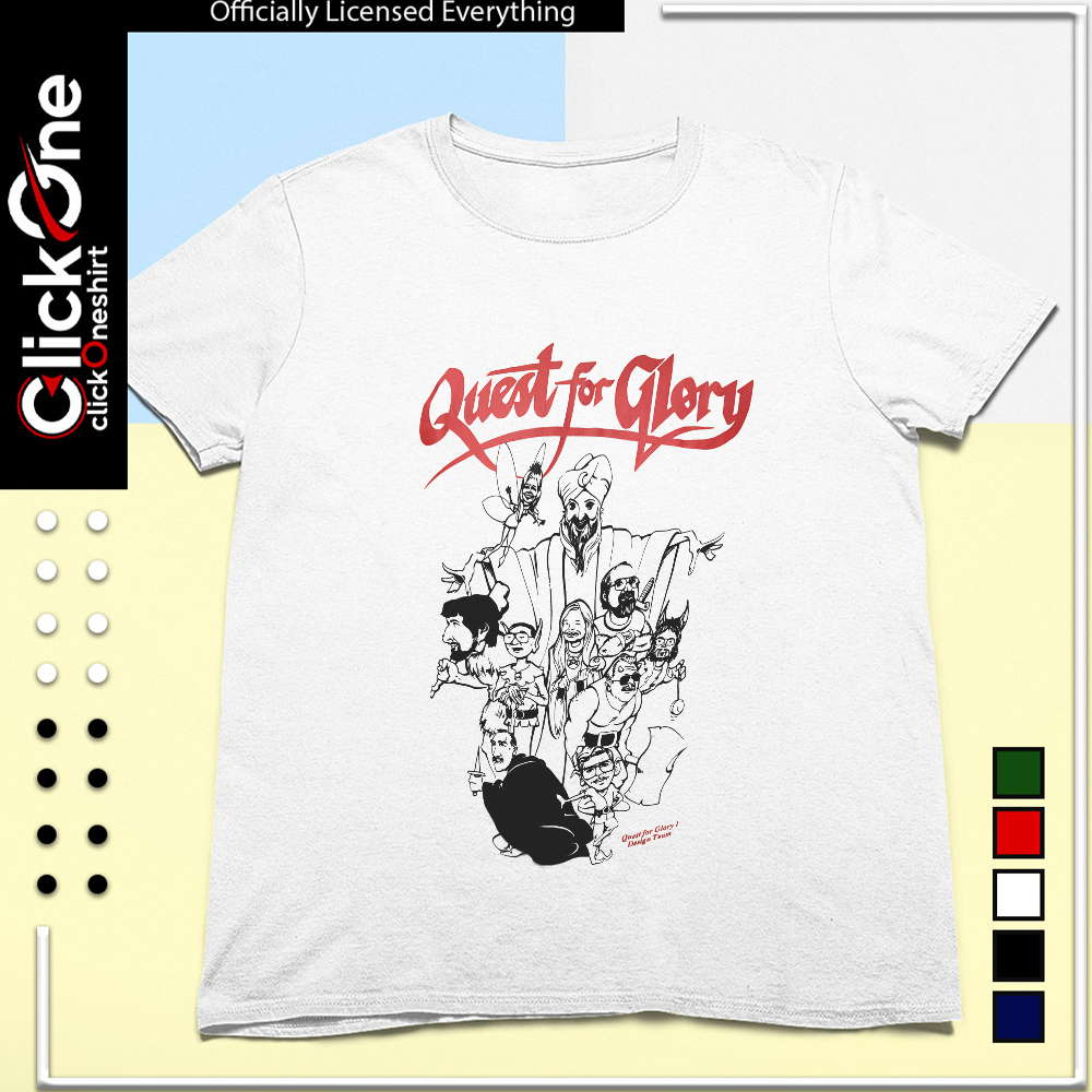 Quest for Glory design team shirt