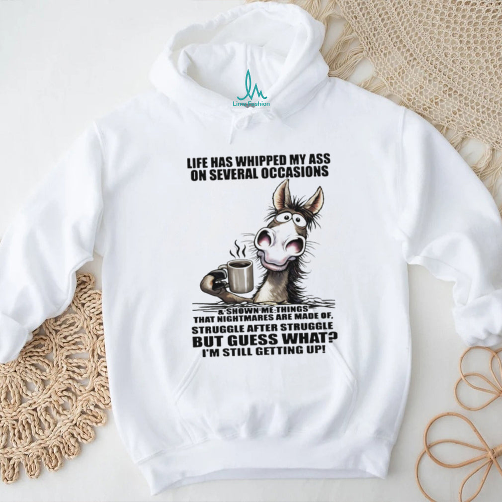 Resilient Donkey “Still Getting Up” Life Struggles Funny Tee