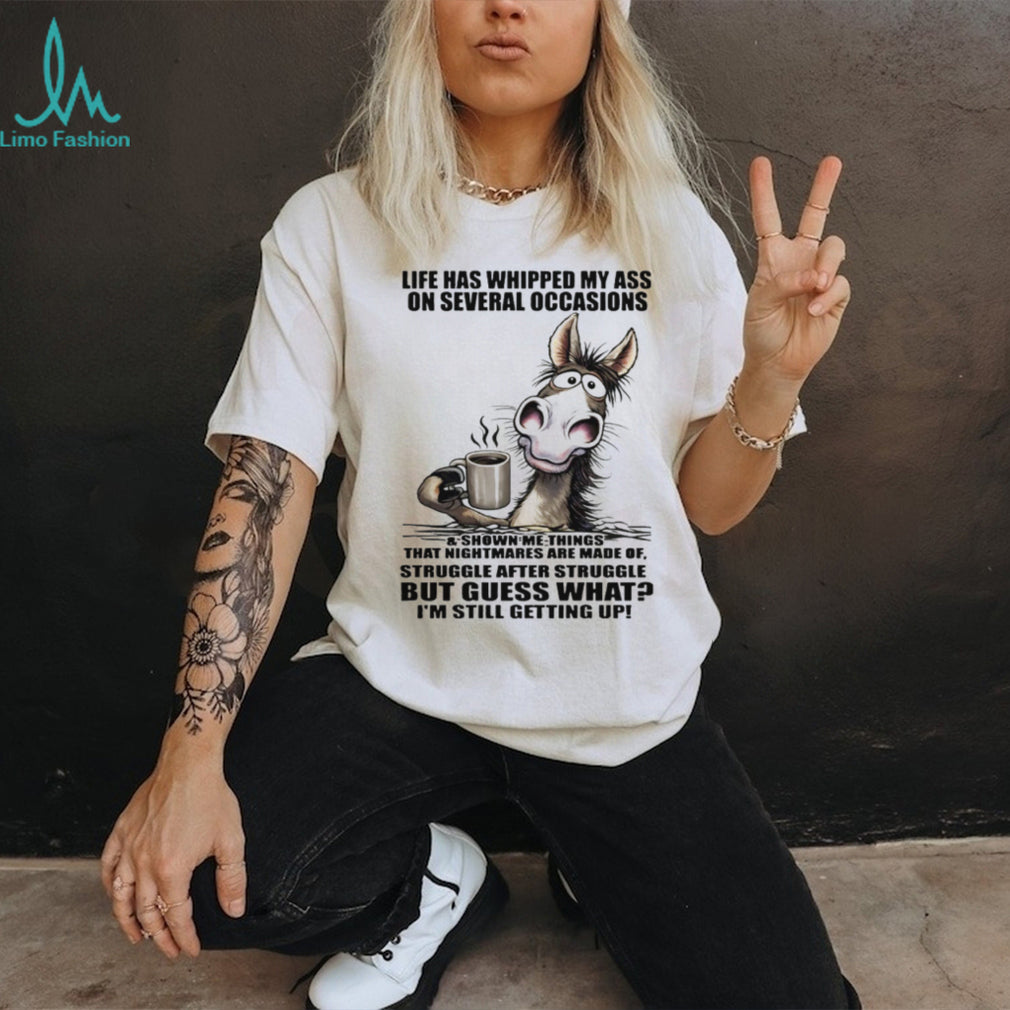 Resilient Donkey “Still Getting Up” Life Struggles Funny Tee