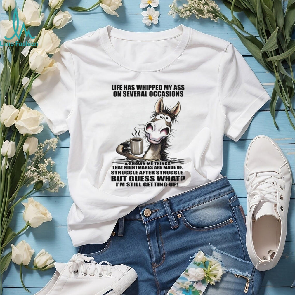 Resilient Donkey “Still Getting Up” Life Struggles Funny Tee