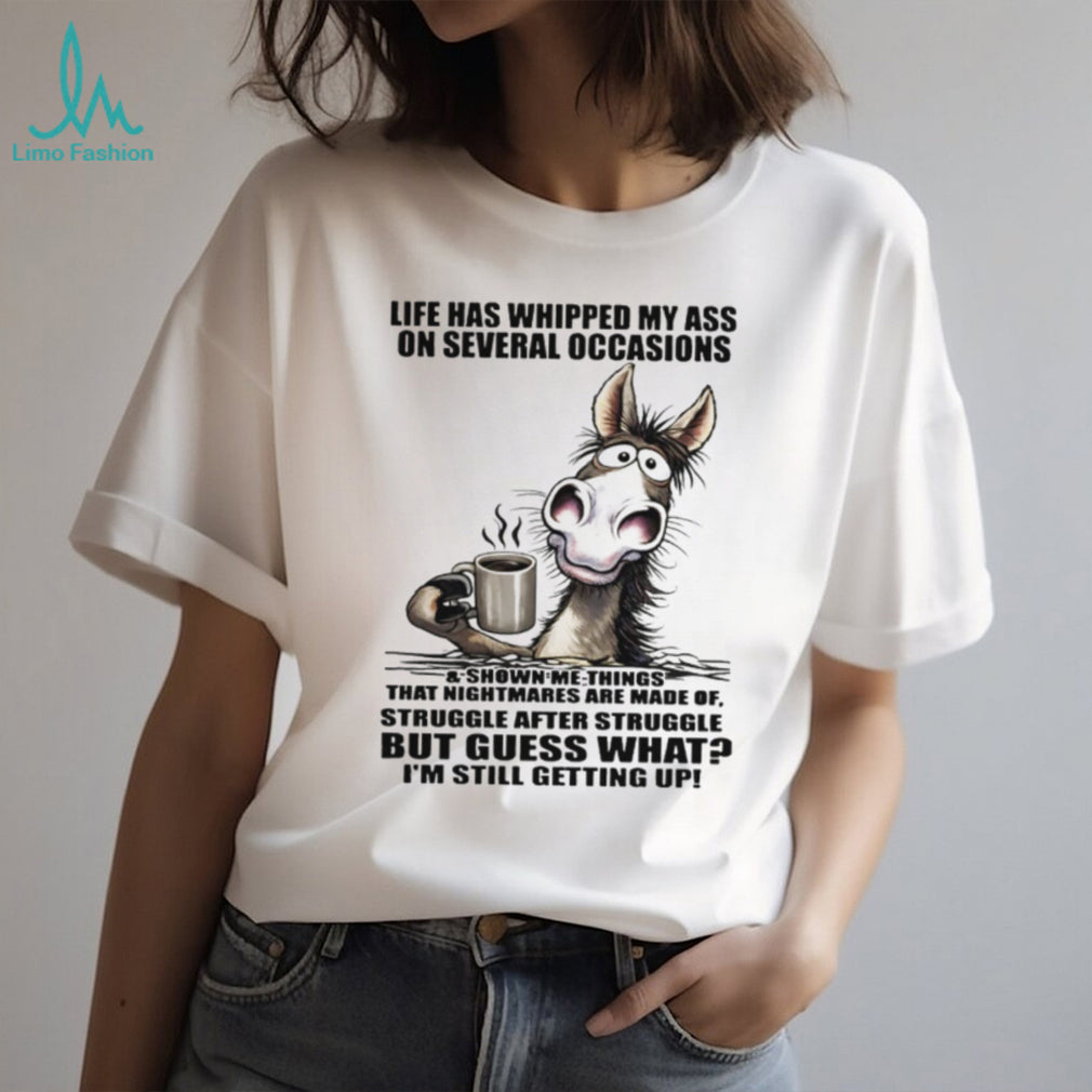 Resilient Donkey “Still Getting Up” Life Struggles Funny Tee