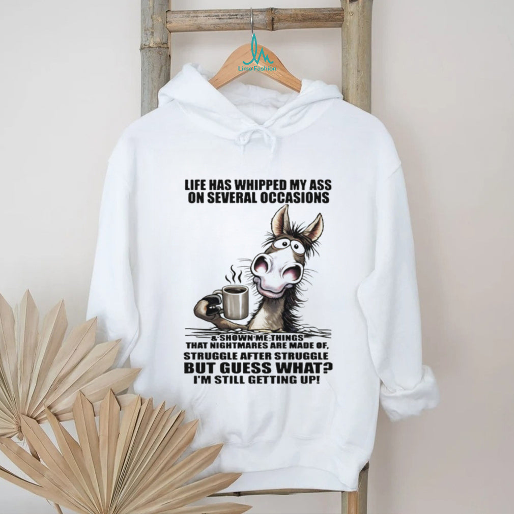 Resilient Donkey “Still Getting Up” Life Struggles Funny Tee