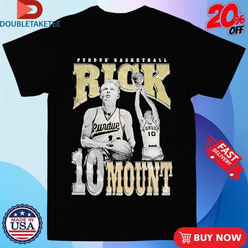 Rick Mount 10 Player Posture Purdue Boilermakers Basketball Shirts