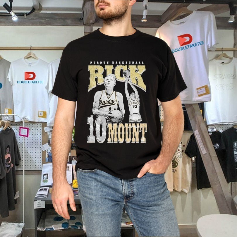 Rick Mount 10 Player Posture Purdue Boilermakers Basketball Shirts