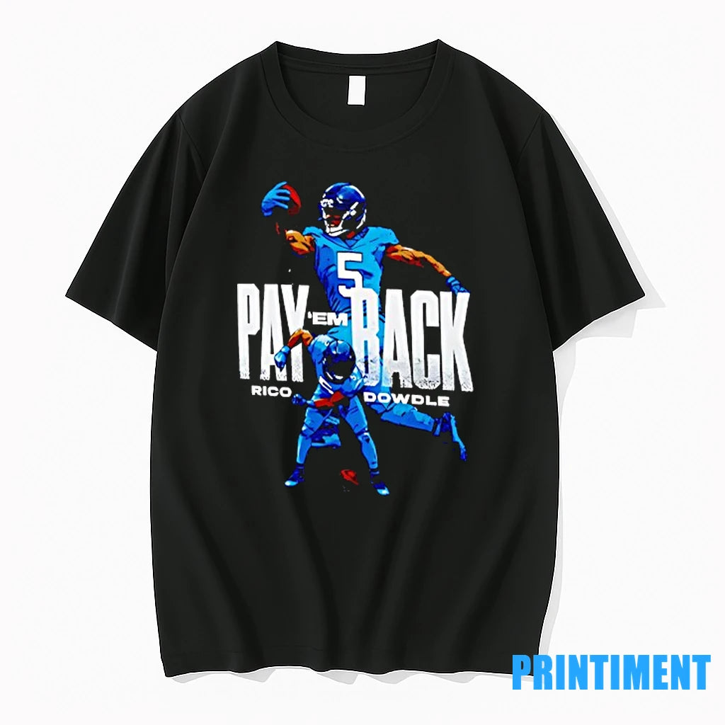 Rico Dowdle Pay Em Back Carolina Panthers Football Tshirts Sweater