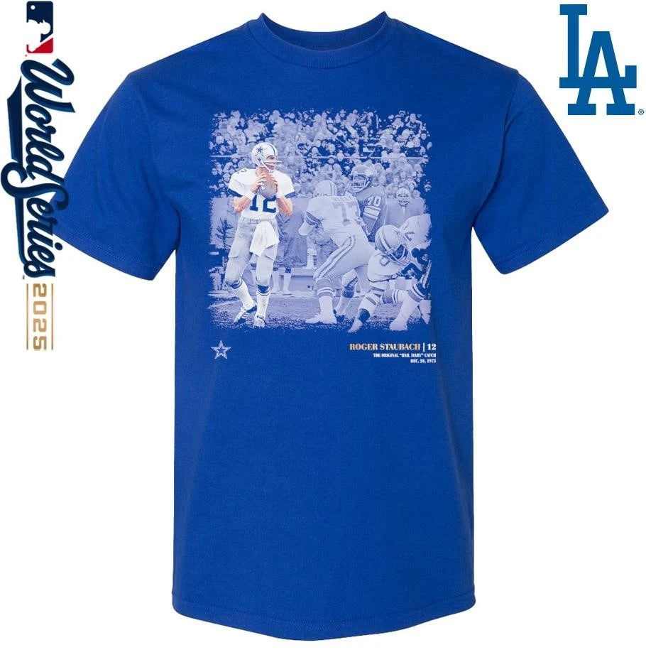 Roger Staubach Dallas Cowboys Moments T-Shirt