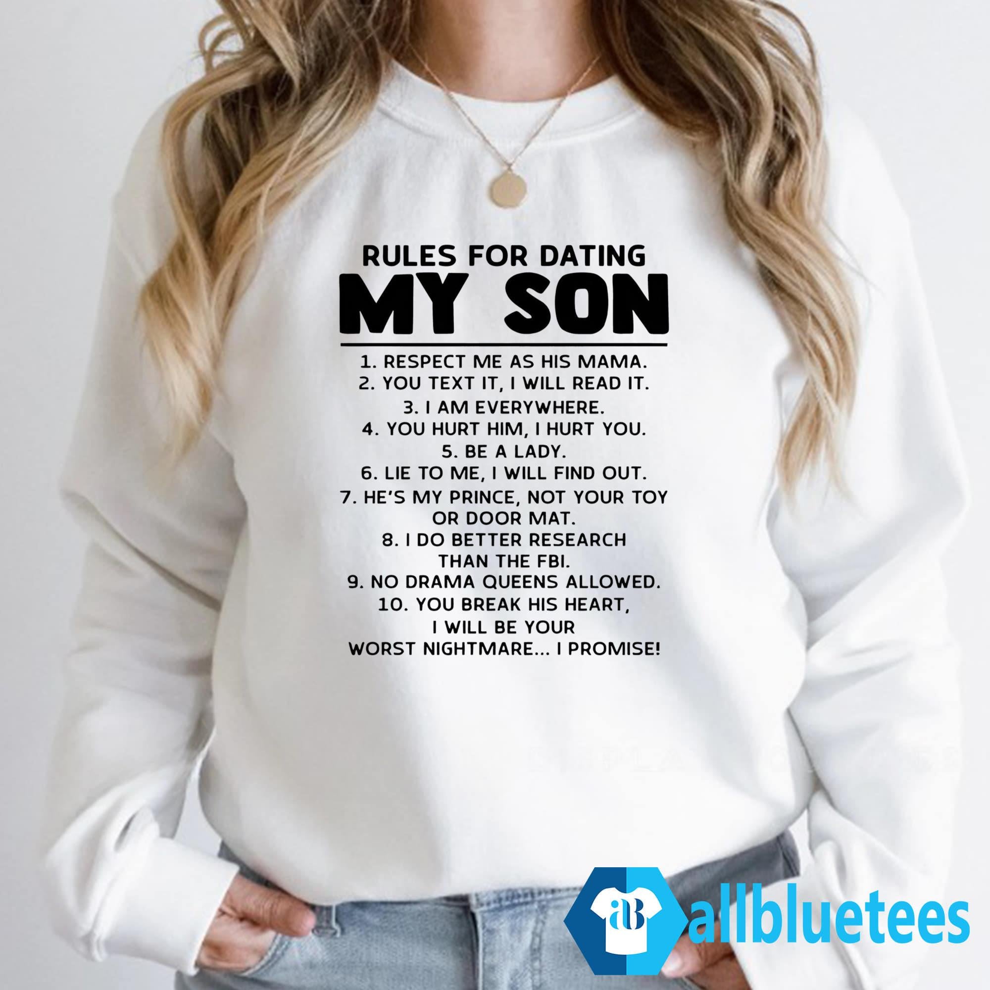 Rules For Dating My Son Shirt