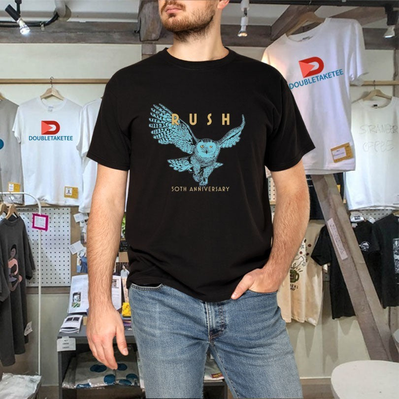 Rush 50th Anniversary Fly Owl Shirts