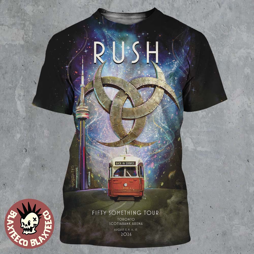Rush Toronto ON Canada 2026 Event Poster At Scotiabank Arena On August 7 9 11 13 2026 All Over Print Shirt
