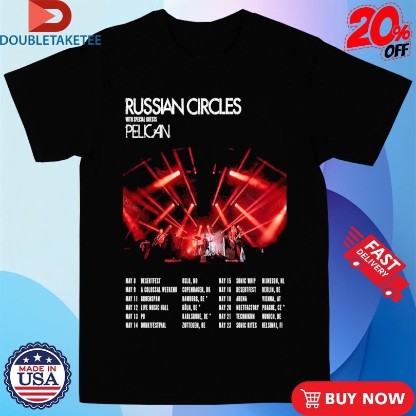 Russian Circles And Pelican May Tour 2026 Shirtss