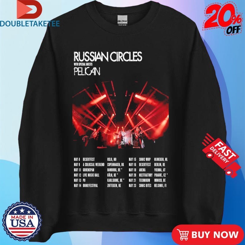 Russian Circles And Pelican May Tour 2026 Shirtss