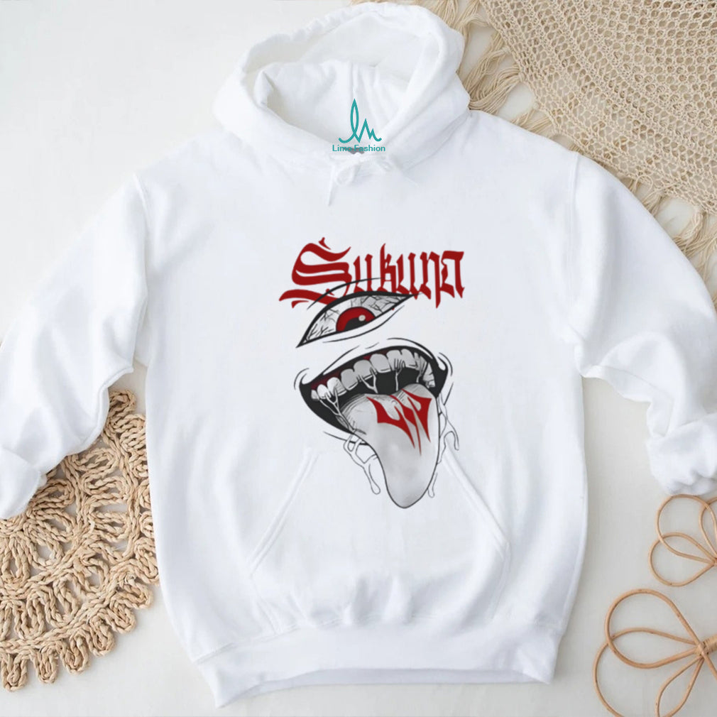 Ryomen Sukuna Cursed Mouth & Eye Graphic Tee Jujutsu Kaisen Streetwear