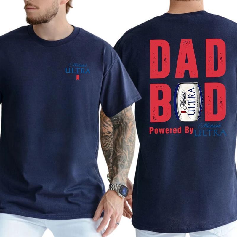 Sale 60 Michelob Ultra Dad Bod Powered Beer Unisex T-shirt, Sweatshirt, Hoodie (1)
