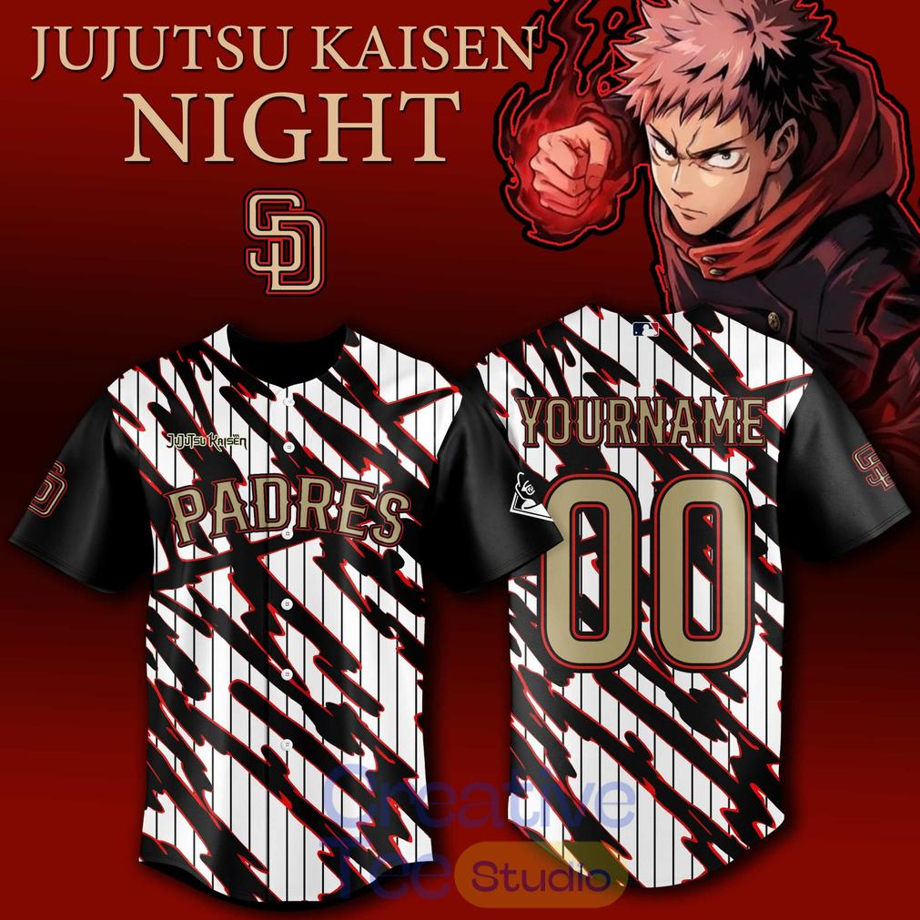 San Diego Padres x Jujutsu Kaisen Night 2026 Baseball Jersey