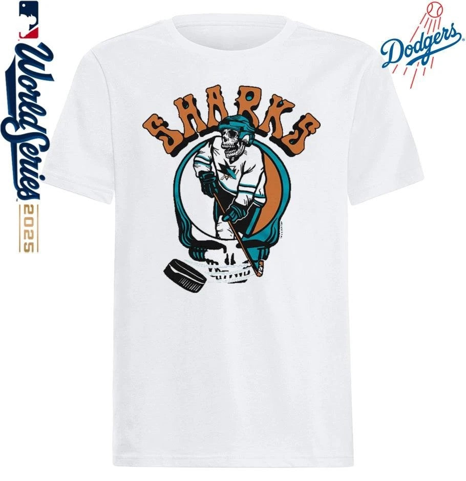 San Jose Sharks Homage Grateful Dead T-Shirt