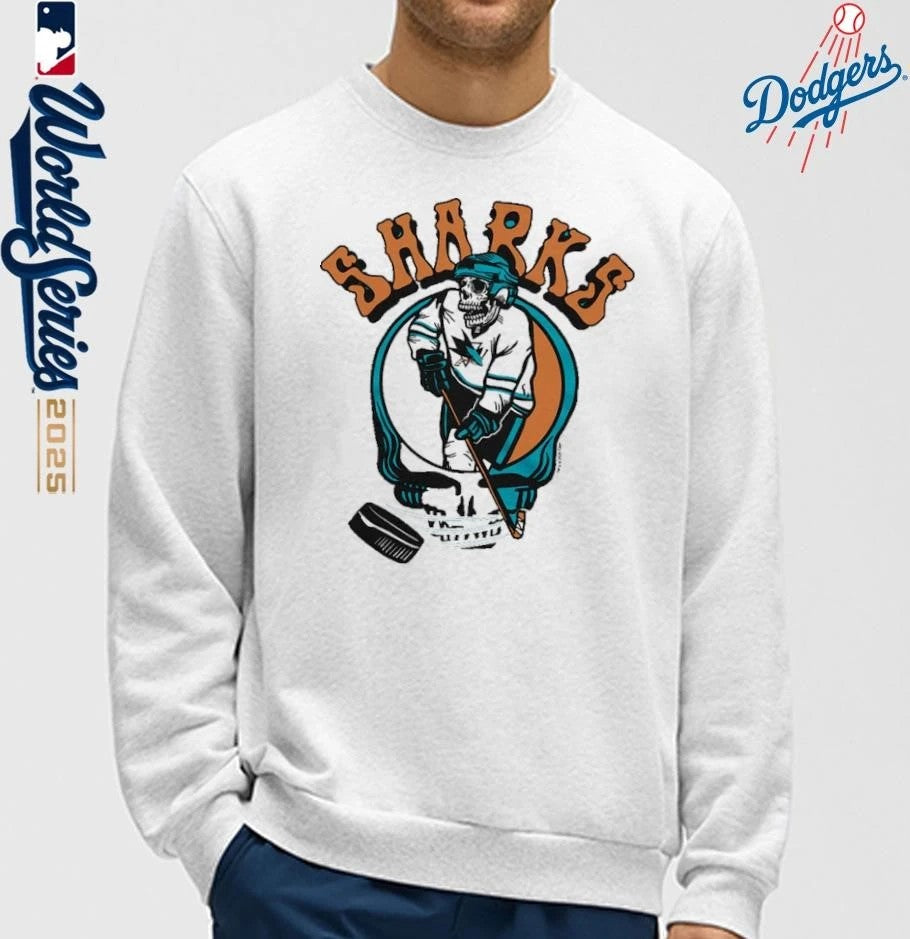 San Jose Sharks Homage Grateful Dead T-Shirt