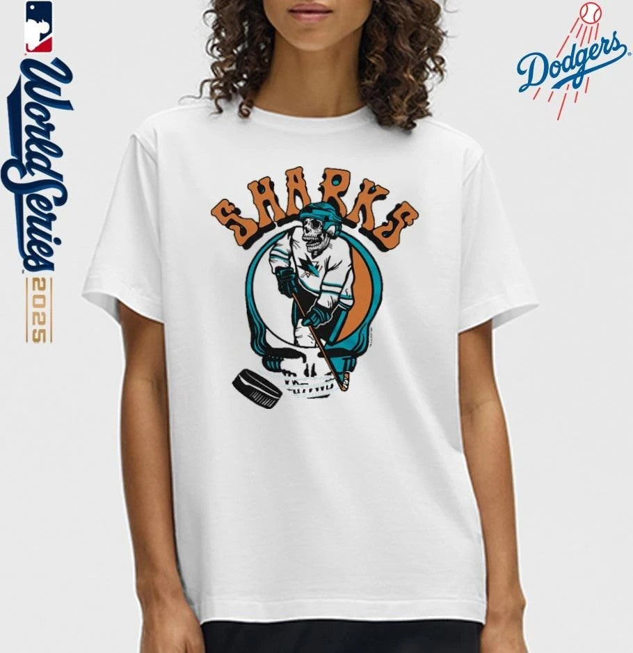 San Jose Sharks Homage Grateful Dead T-Shirt