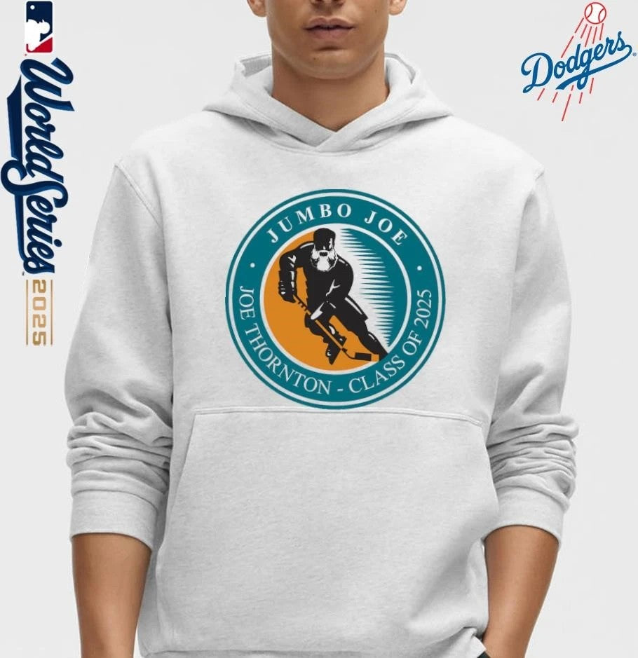 San Jose Sharks Jumbo Hall of Fame Class of 2025 Official Logo T-Shirt