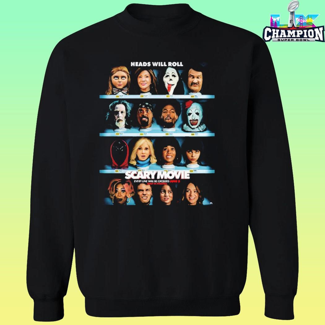 Scary Movie 6 Head With Roll In Theaters On June 5 2026 Shirt
