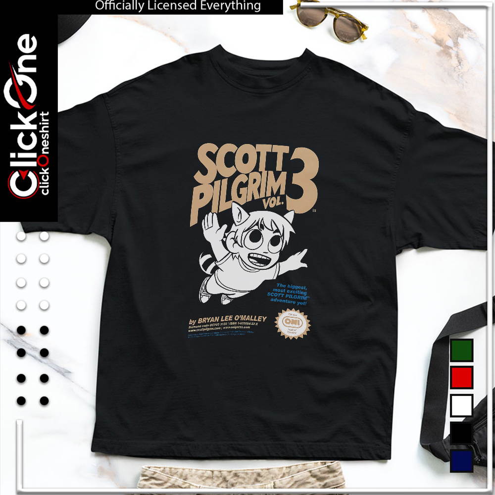 Scott Pilgrim Vol 3 by Bryan Lee O Malley The biggest most exciting adventure shirt