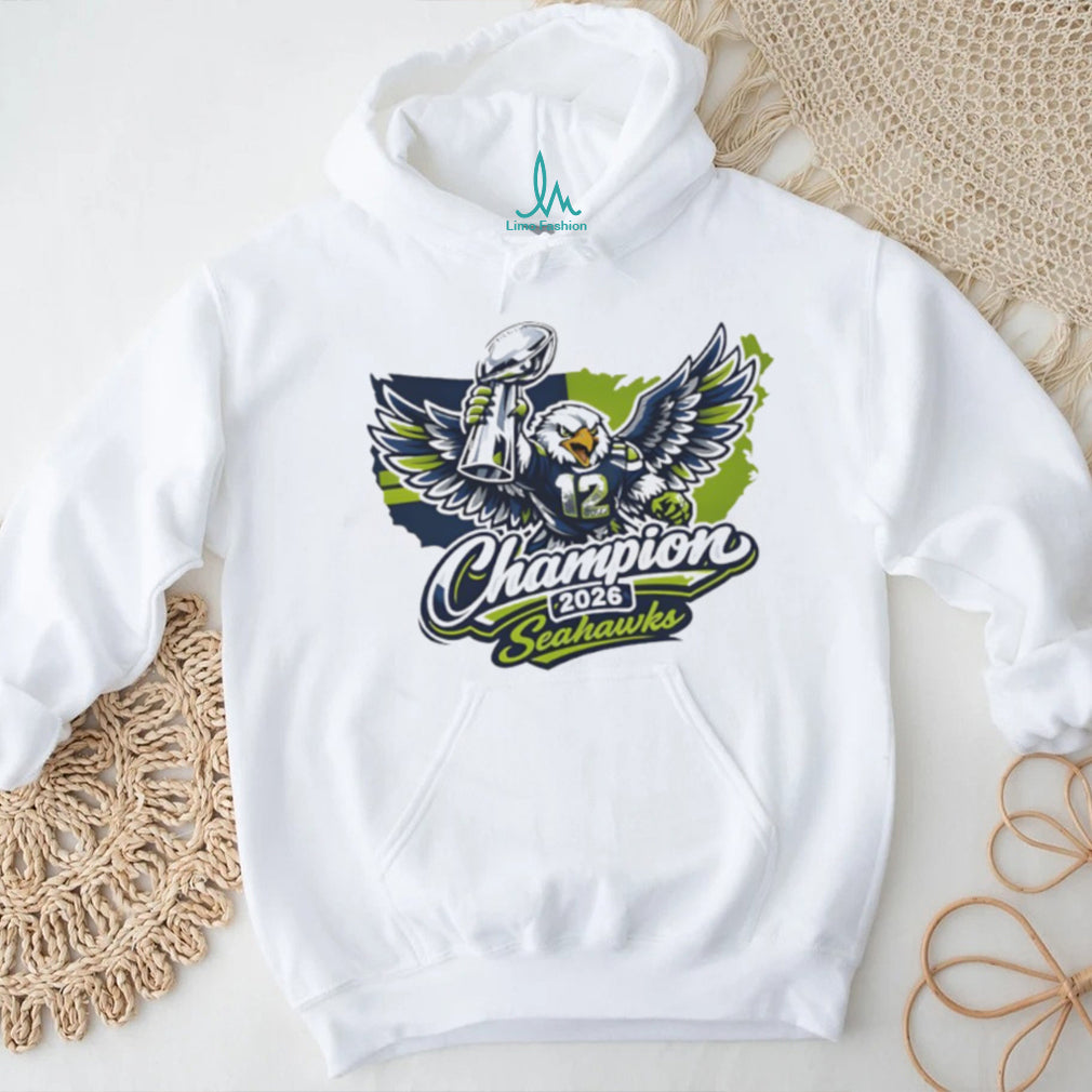Seahawks 2026 Champions Trophy Eagle Sports Fan T Shirt