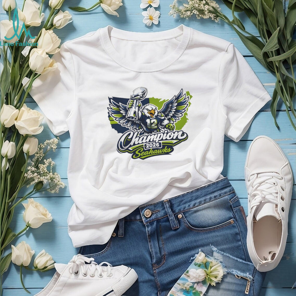 Seahawks 2026 Champions Trophy Eagle Sports Fan T Shirt