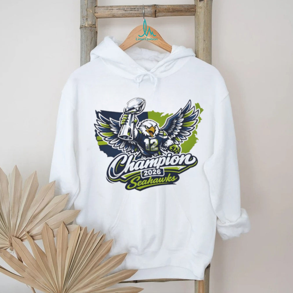 Seahawks 2026 Champions Trophy Eagle Sports Fan T Shirt