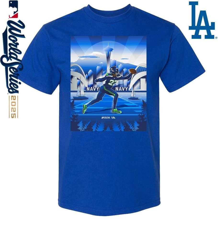 Seahawks vs. Cardinals Week 10 2025 Reveal Uniform Combo T-Shirt