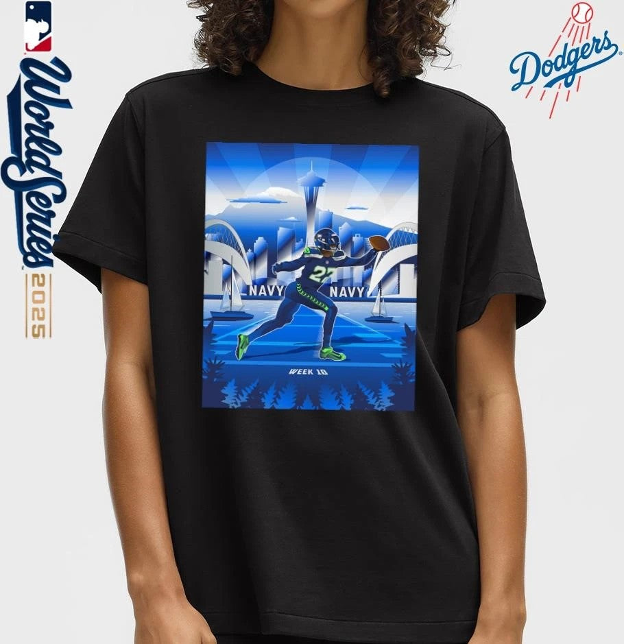 Seahawks vs. Cardinals Week 10 2025 Reveal Uniform Combo T-Shirt