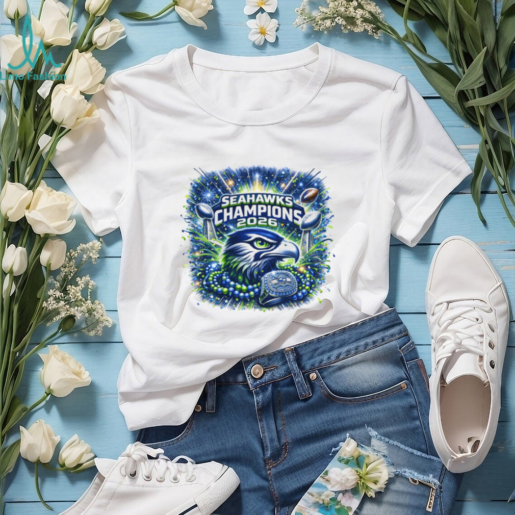 Seattle Football 2026 World Champions Celebration Graphic Tee