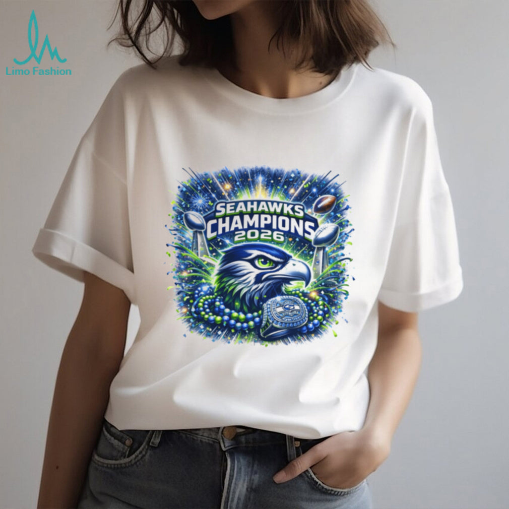 Seattle Football 2026 World Champions Celebration Graphic Tee