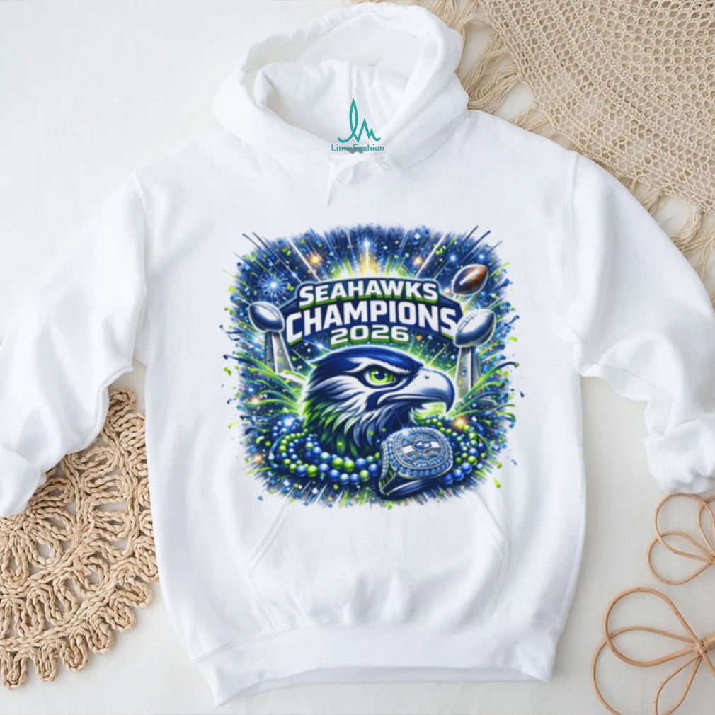 Seattle Football 2026 World Champions Celebration Graphic Tee