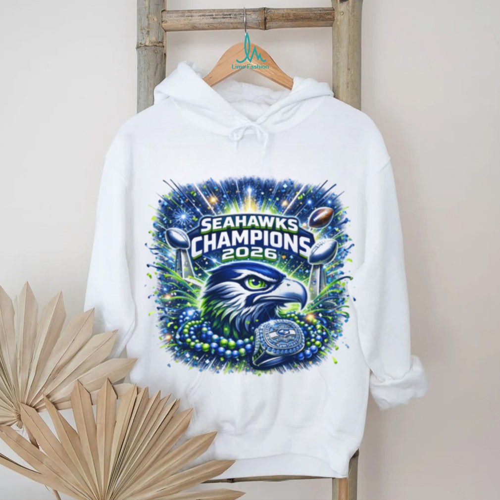 Seattle Football 2026 World Champions Celebration Graphic Tee