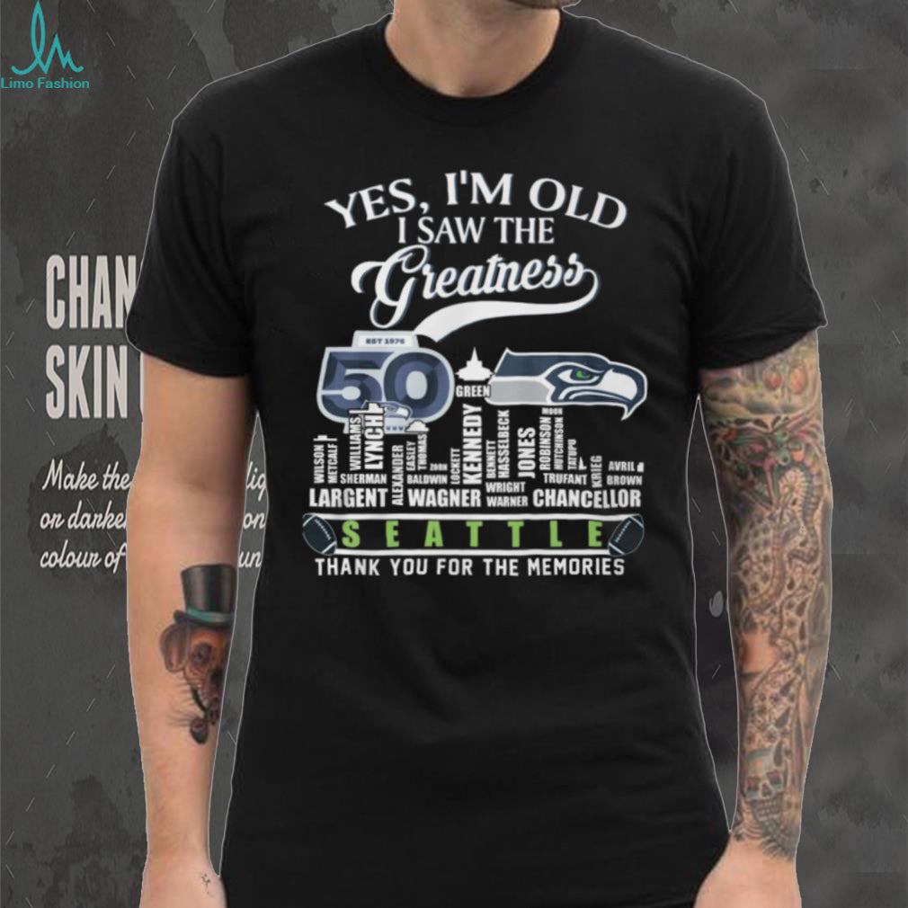 Seattle Football 50th Anniversary Legends & Players Name List Shirt