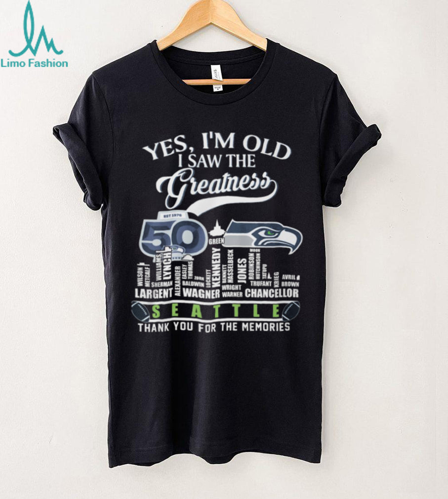 Seattle Football 50th Anniversary Legends & Players Name List Shirt